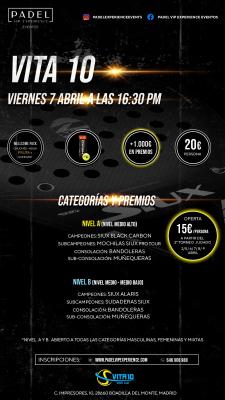 poster del torneo TORNEO DE TARDE VIERNES 7 ABRIL & VITA 10