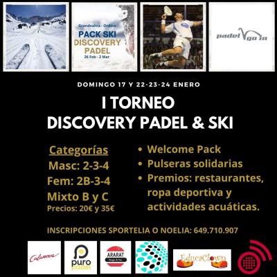 poster del torneo IER TORNEO DISCOVER PADEL & SKY