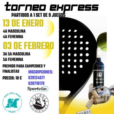 poster del torneo TORNEO EXPRESS NOU VELL MARI