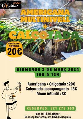 poster del torneo AMERICANA ESPECIAL CALÇOTADA