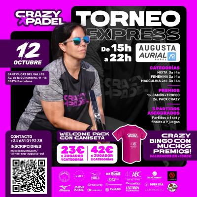 poster del torneo TORNEO EXPRESS CRAZYXPADEL