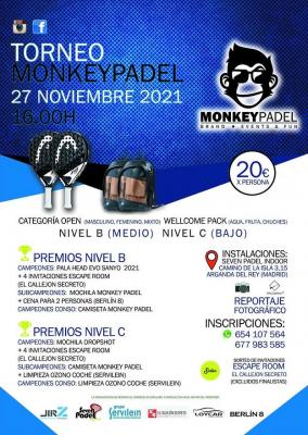 poster del torneo TORNEO MONKEY PADEL