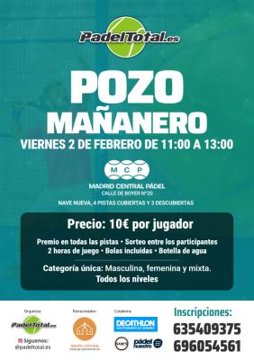 poster del torneo POZO MAÑANERO