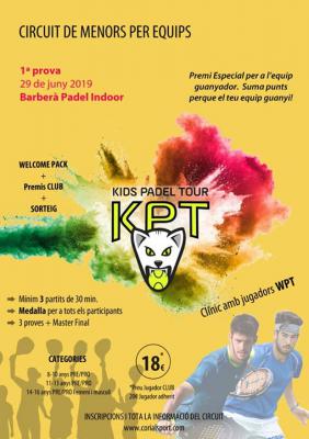 poster del torneo CIRCUIT DE MENORS PER EQUIPS - KIDS PADEL TOUR 