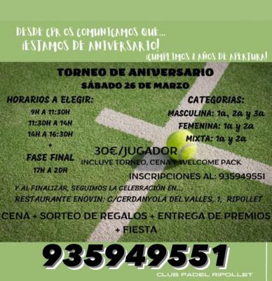 poster del torneo TORNEO ANIVERSARIO CPR