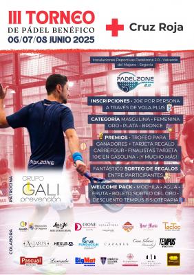 poster torneo III TORNEO BENEFICO CRUZ ROJA SEGOVIA 2025
