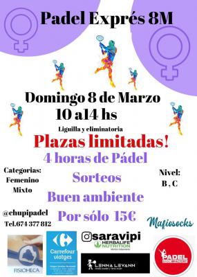 poster del torneo PADEL EXPRÉS 8M