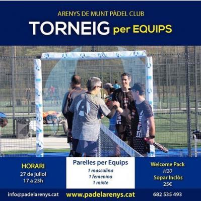 poster del torneo TORNEIG PER EQUIPS