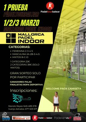 poster del torneo I PRUEBA PADEL TOUR BALEAR