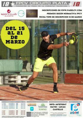 poster del torneo PLATA 18 MF SPORTCLUB ALICANTE