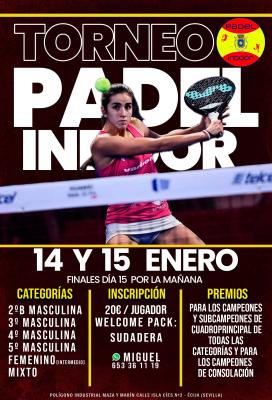 poster del torneo TORNEO AÑO NUEVO PADEL INDOOR ÉCIJA