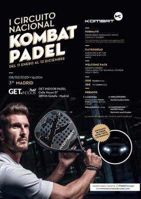 poster del torneo 3ª PRUEBA - CIRCUITO NACIONAL KOMBAT PADEL