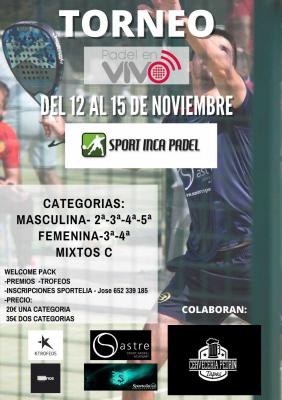 poster del torneo TORNEO PADEL EN VIVO
