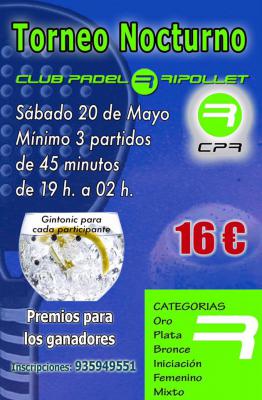 poster del torneo TORNEO NOCTURNO