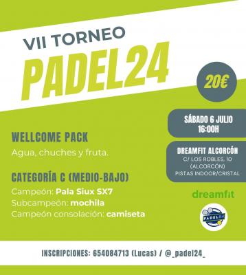poster del torneo VII TORNEO PADEL24 CAT C