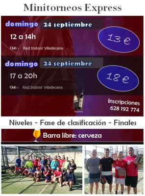 poster del torneo 2 MINITORNEOS EXPRESS NEXUS + BARRA LIBRE 🍺🍷
