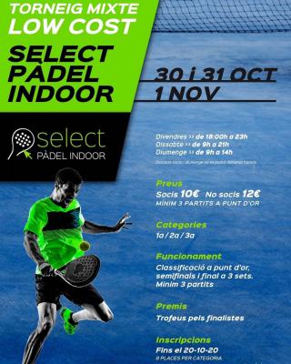 poster del torneo TORNEIG MIXTE LOW COST