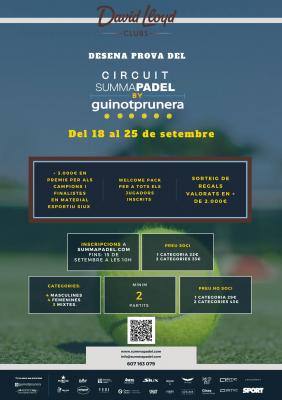 poster del torneo 10A PROVA CIRCUIT SUMMAPADEL 2022