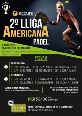 poster del torneo 6a PROVA LLIGA AMERICANA