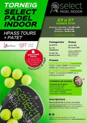 poster del torneo TORNEIG SELECT PADEL INDOOR