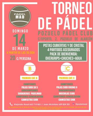poster del torneo TORNEO DE PADEL