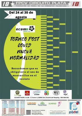 poster del torneo TORNEO POST COVID - NUEVA NORMALIDAD