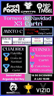 poster del torneo TORNEO DE NAVIDAD X3-CARTRI