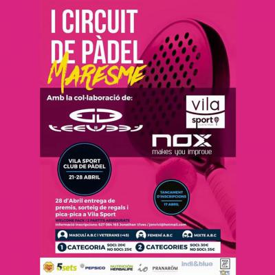 poster del torneo I CIRCUIT MARESME