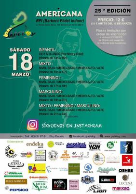 poster del torneo AMERICANA 25a EDICIÓN