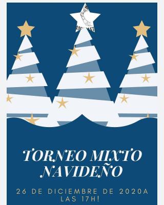 poster torneo TORNEO MIXTO NAVIDAD