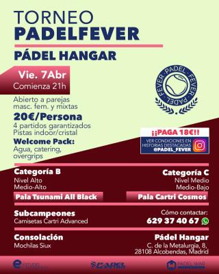 poster del torneo ¡ESPECIAL VIERNES SANTO! - ABIERTO A PAREJAS MASCULINAS, FEMENINAS Y MIXTAS