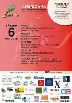 poster del torneo MEGA AMERICANA PÁDELOY
