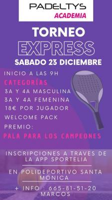poster torneo TORNEO EXPRESS DICIEMBRE
