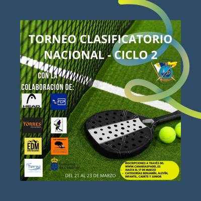 poster del torneo TORNEO CLASIFICATORIO CANARIAS CICLO 2