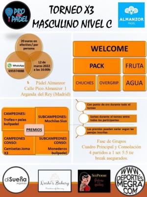 poster del torneo TORNEO X3 MASCULINO C