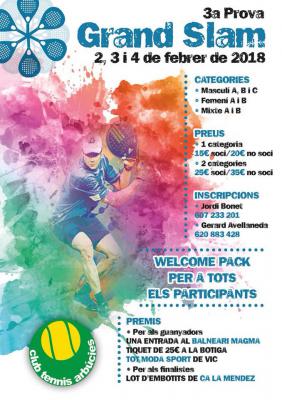poster del torneo 3a PROVA GRAND SLAM