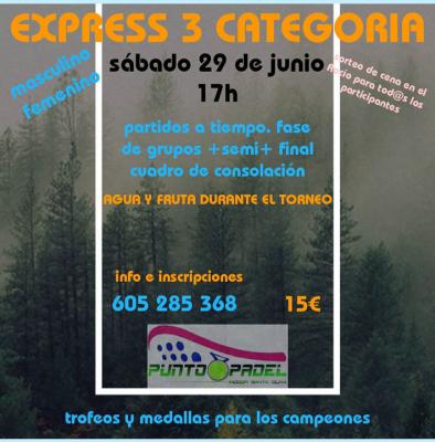 poster del torneo EXPRESS 3ª CATEGORÍA