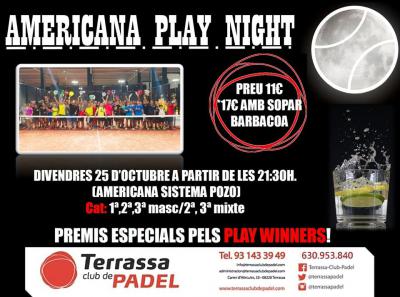poster del torneo AMERICANA PLAY NIGHT