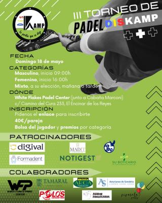 poster torneo III TORNEO SOLIDARIO DISKAMP