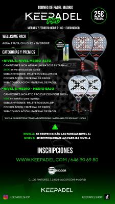 poster del torneo TORNEO KEEPADEL & EUROINDOOR