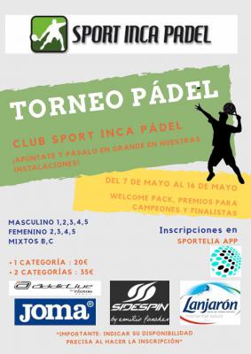poster del torneo TORNEO DE PADEL