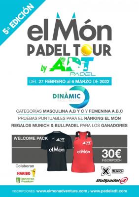 poster del torneo I PRUEBA EL MÓN PADEL TOUR BY PADEL ADT