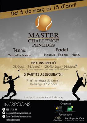 poster del torneo MASTER CHALLENGE PENEDÈS