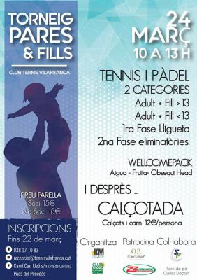 poster del torneo TORNEIG PARES  & FILLS