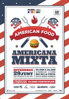 poster del torneo AMERICANA MIXTA AMERICAN FOOD