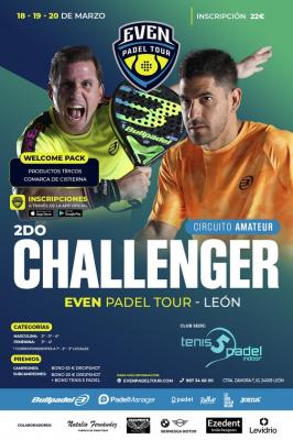 poster torneo 2DO CHALLENGER EVEN PADEL TOUR - LEÓN