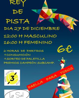 poster del torneo REY DE LA PISTA
