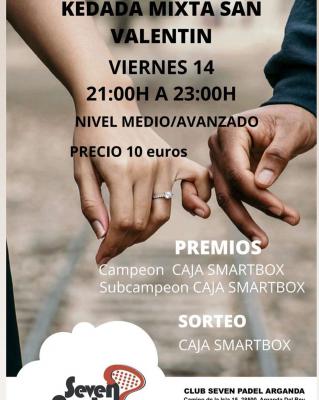 poster del torneo KEDADA MIXTA SAN VALENTÍN