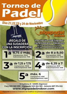 poster torneo TORNEO DE PADEL