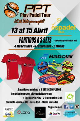 poster del torneo 2a PRUEBA PLAY PADEL TOUR